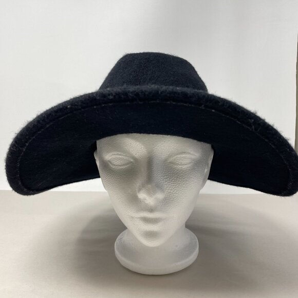 Brixton Ashley Felt Hat Black Wool One‎ Size Womens Festival Boho - Picture 3 of 11